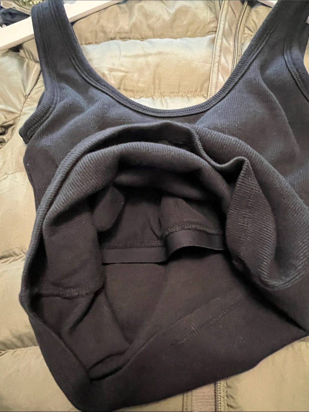 Abercrombie & Fitch Black Ribbed Scoop-Neck Tank - Picture 4 of 4